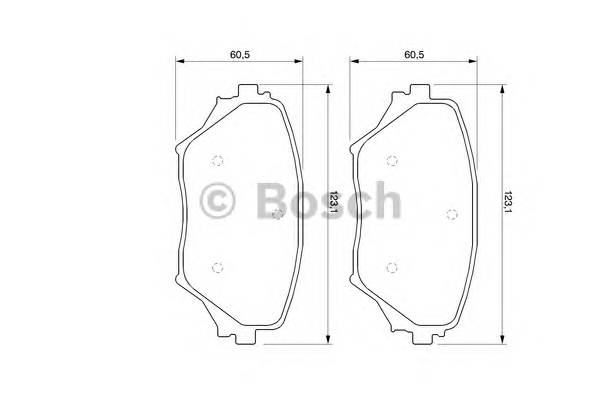 BOSCH 0 986 424 719 Комплект тормозных колодок,