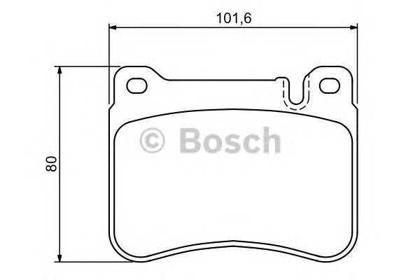 BOSCH 0 986 494 166 Комплект гальмівних колодок,