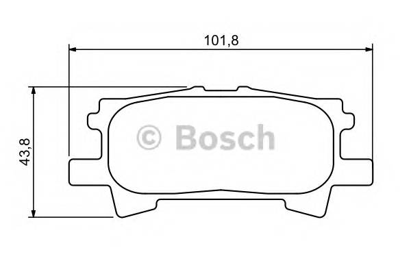 BOSCH 0 986 494 224 Комплект тормозных колодок,