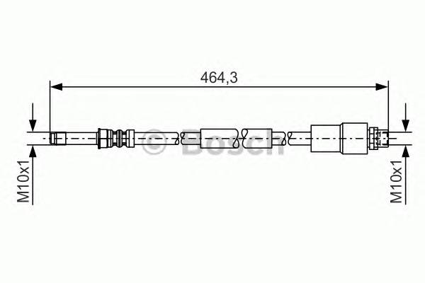 BOSCH 1 987 481 541 Тормозной шланг