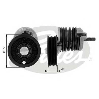 GATES T38375 Натяжной ролик, поликлиновой
