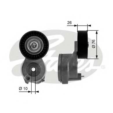 GATES T38423 Натяжной ролик, поликлиновой