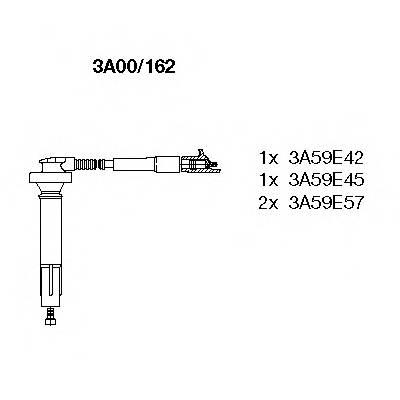 BREMI 3A00/162 Комплект дротів запалювання