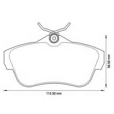 JURID 573281J Комплект тормозных колодок,