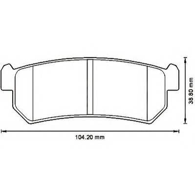 JURID 573216J Комплект тормозных колодок,