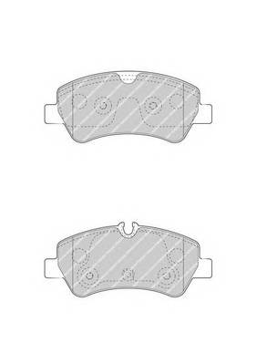 FERODO FVR4398 Комплект гальмівних колодок,