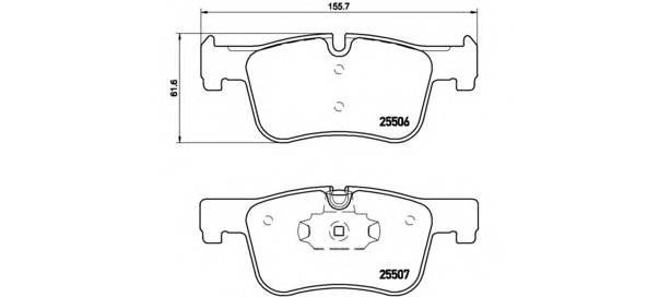 BREMBO P 06 070 Комплект гальмівних колодок,