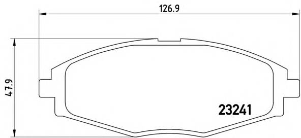 BREMBO P 15 006 Комплект тормозных колодок,