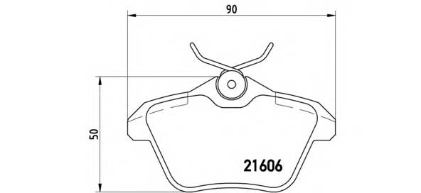 BREMBO P 23 067 Комплект тормозных колодок,