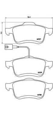 BREMBO P 23 130 Комплект гальмівних колодок,