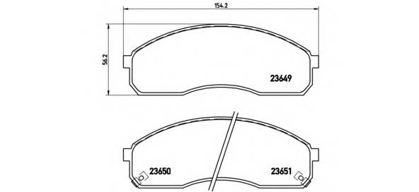 BREMBO P 30 012 Комплект гальмівних колодок,