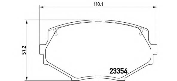 BREMBO P 49 020 Комплект тормозных колодок,