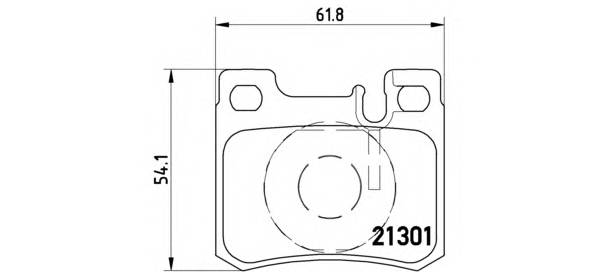 BREMBO P 50 012 Комплект тормозных колодок,