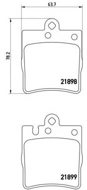 BREMBO P 50 033 Комплект тормозных колодок,