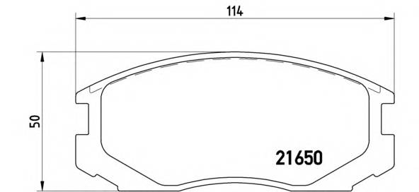 BREMBO P 54 015 Комплект гальмівних колодок,