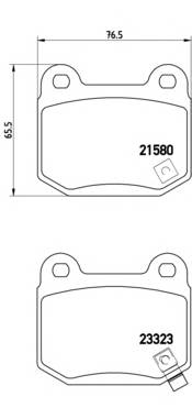 BREMBO P 56 048 Комплект тормозных колодок,