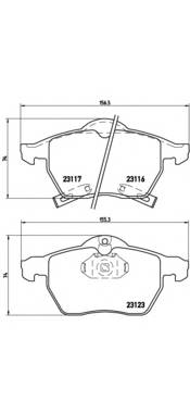 BREMBO P 59 048 Комплект гальмівних колодок,