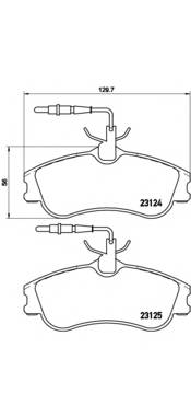 BREMBO P 61 060 Комплект гальмівних колодок,