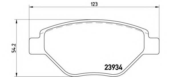 BREMBO P 68 031 Комплект гальмівних колодок,