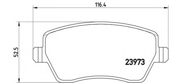 BREMBO P 68 033 Комплект гальмівних колодок,