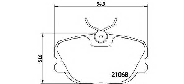 BREMBO P 71 004 Комплект гальмівних колодок,