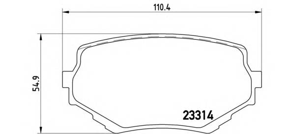 BREMBO P 79 009 Комплект гальмівних колодок,