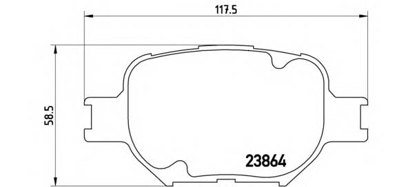 BREMBO P 83 054 Комплект гальмівних колодок,