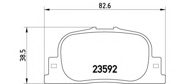 BREMBO P 83 063 Комплект тормозных колодок,