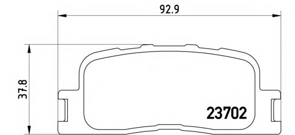 BREMBO P 83 088 Комплект гальмівних колодок,