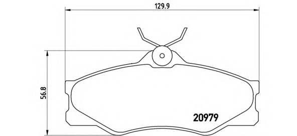 BREMBO P 85 008 Комплект гальмівних колодок,