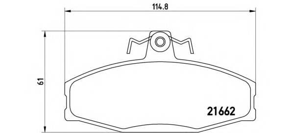 BREMBO P 85 022 Комплект тормозных колодок,