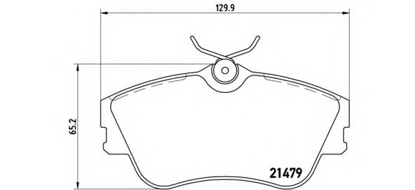 BREMBO P 85 029 Комплект тормозных колодок,