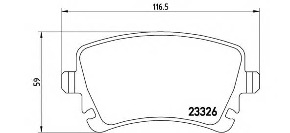 BREMBO P 85 064 Комплект тормозных колодок,