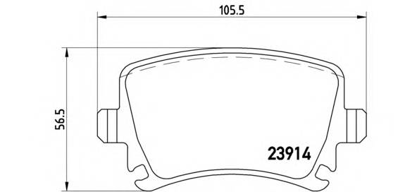 BREMBO P 85 073 Комплект гальмівних колодок,