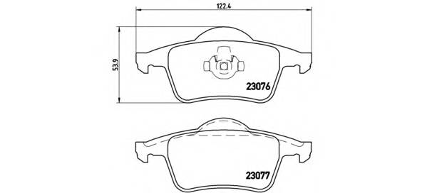 BREMBO P 86 014 Комплект тормозных колодок,