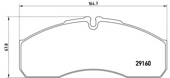 BREMBO P A6 022 Комплект гальмівних колодок,