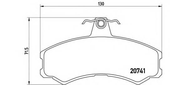 BREMBO P A6 024 Комплект тормозных колодок,