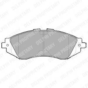 DELPHI LP1304 Комплект тормозных колодок,