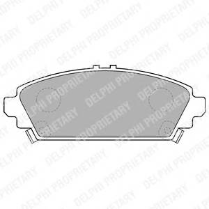 DELPHI LP1526 Комплект тормозных колодок,