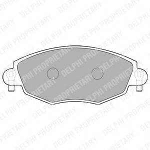 DELPHI LP1533 Комплект тормозных колодок,