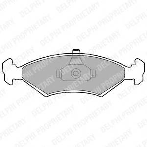 DELPHI LP1604 Комплект тормозных колодок,