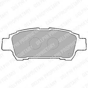 DELPHI LP1710 Комплект тормозных колодок,