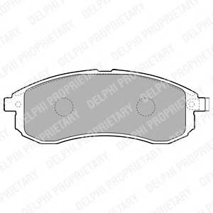 DELPHI LP1808 Комплект тормозных колодок,