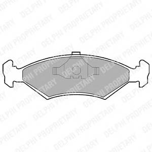 DELPHI LP204 Комплект тормозных колодок,