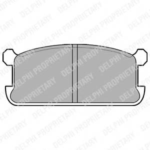 DELPHI LP286 Комплект гальмівних колодок,