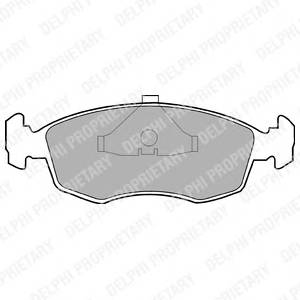 DELPHI LP587 Комплект гальмівних колодок,