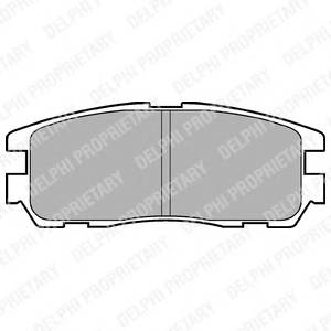 DELPHI LP965 Комплект гальмівних колодок,