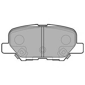 DELPHI LP2501 Комплект тормозных колодок,