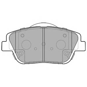 DELPHI LP2688 Комплект гальмівних колодок,