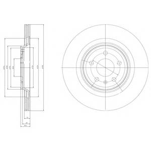 DELPHI BG4078 Тормозной диск